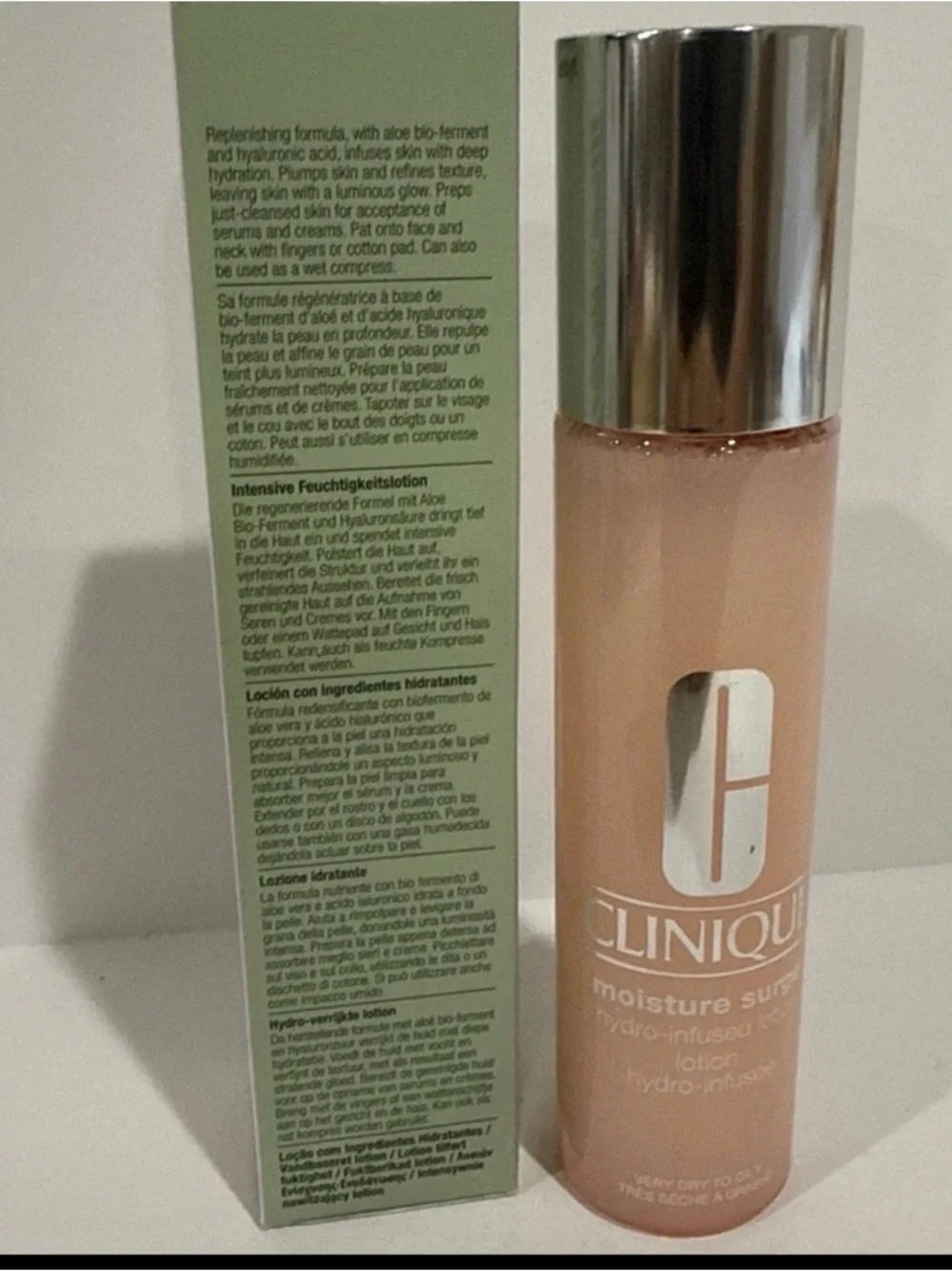 Clinique Moisture Surge Hydro-Infused Lotion - Pink & Silver